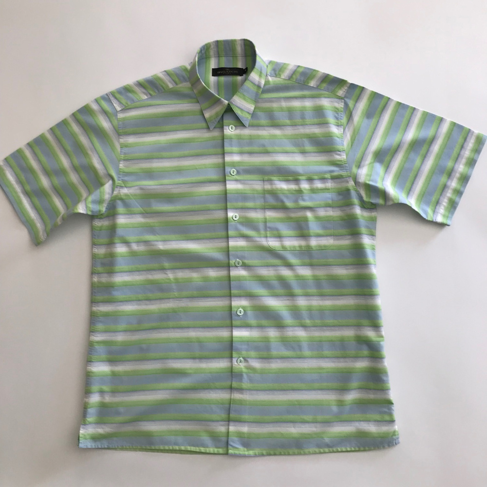 BUGATCHI UOMO Men's Short Sleeve Shirt Size: M